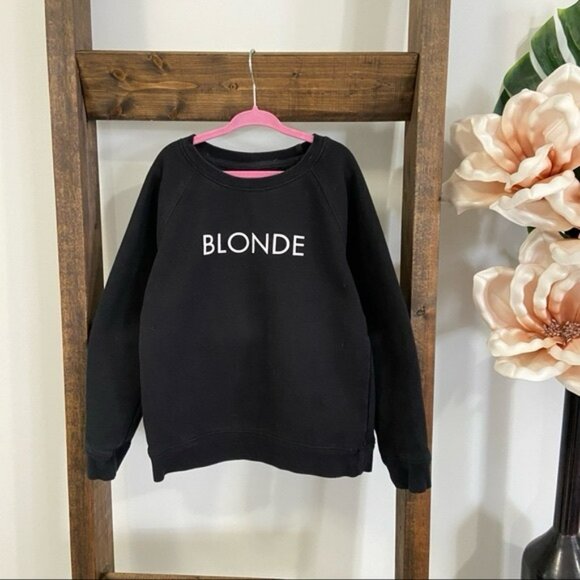 Brunette the Label Blond kids crew sweater sz 6 8 - Picture 2 of 3